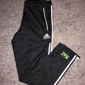 adidas pants with mac on ankle